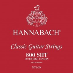 Hannabach 7164820 Struny do gitary klasycznej Serie 800 Super High Tension Posrebrzany